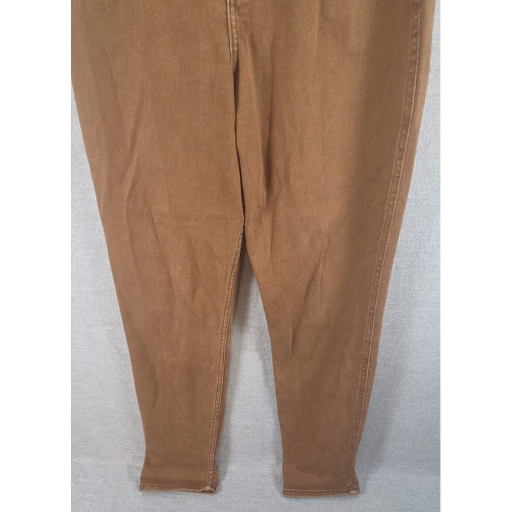 Hollister Curvy High Rise Mom Jean Brown 9R Vintage Stretch Tapered Leg Comfort - Picture 2 of 8